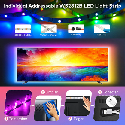 5m LED Strip Light 5050 RGB Bluetooth Control