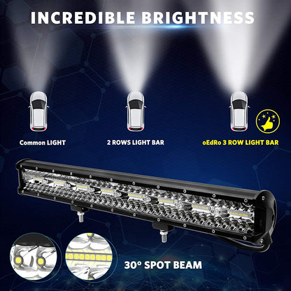 LED light with cooling fins