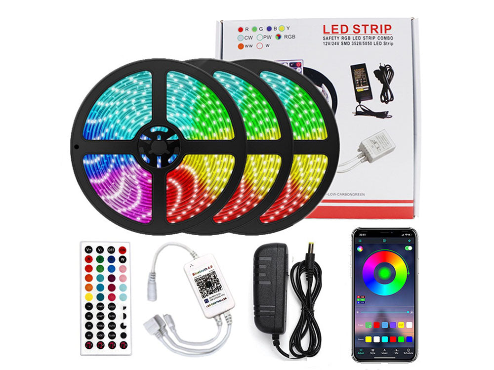 LED strip in living room