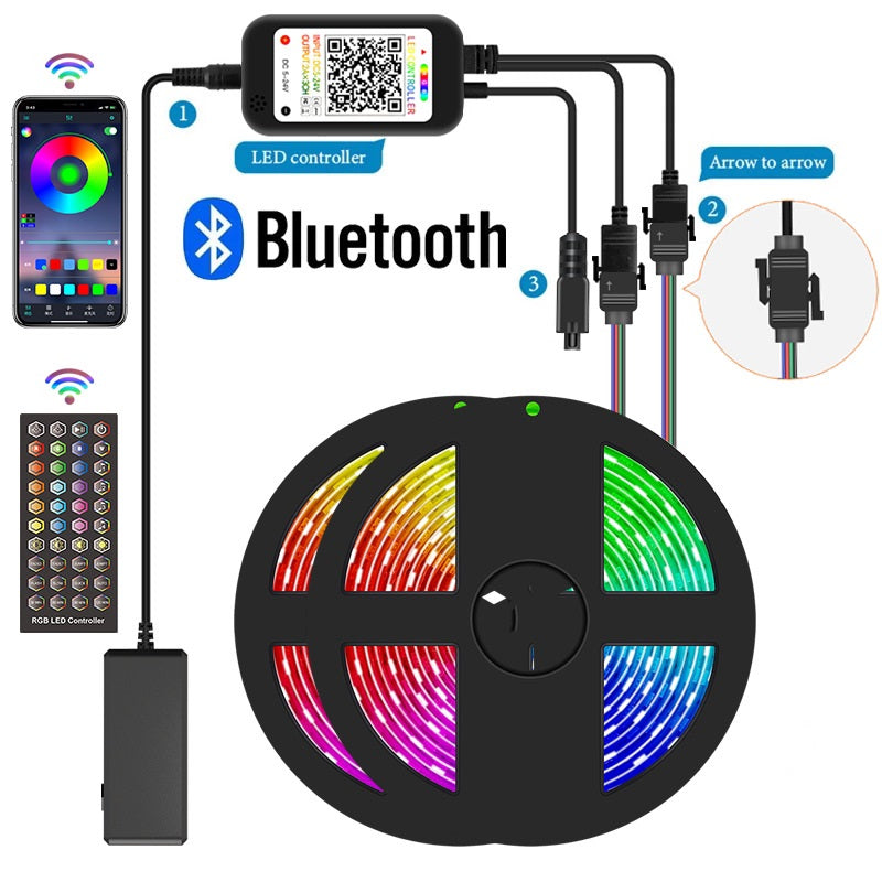 WiFi controlled LED strip lights