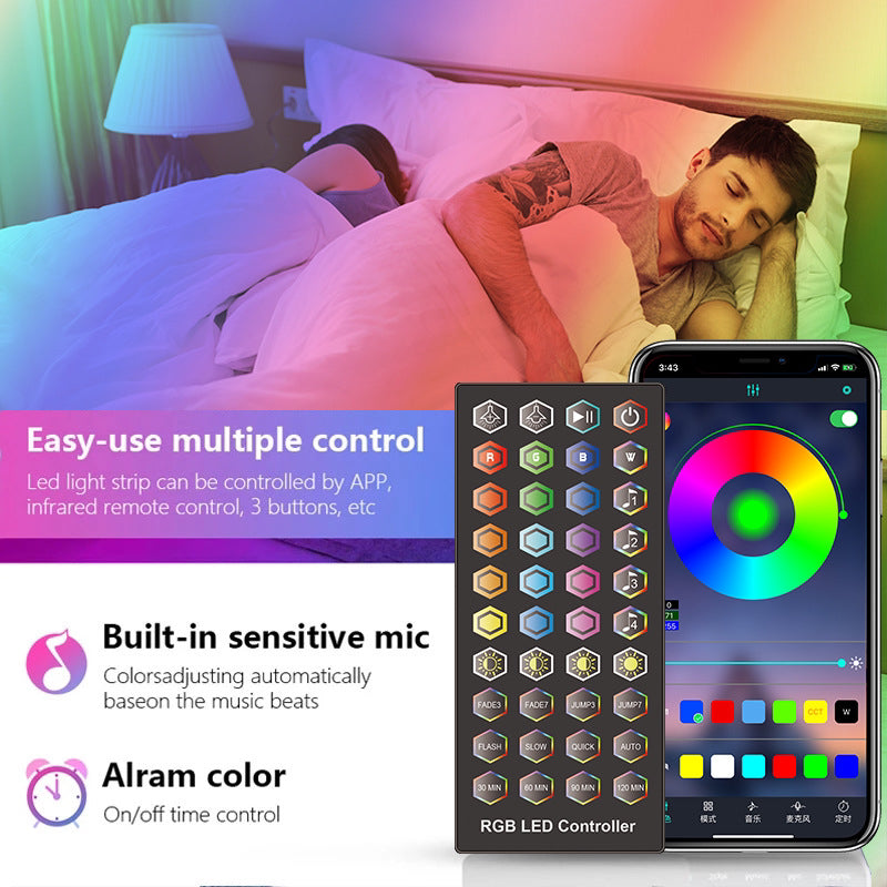 Music sync LED light strip