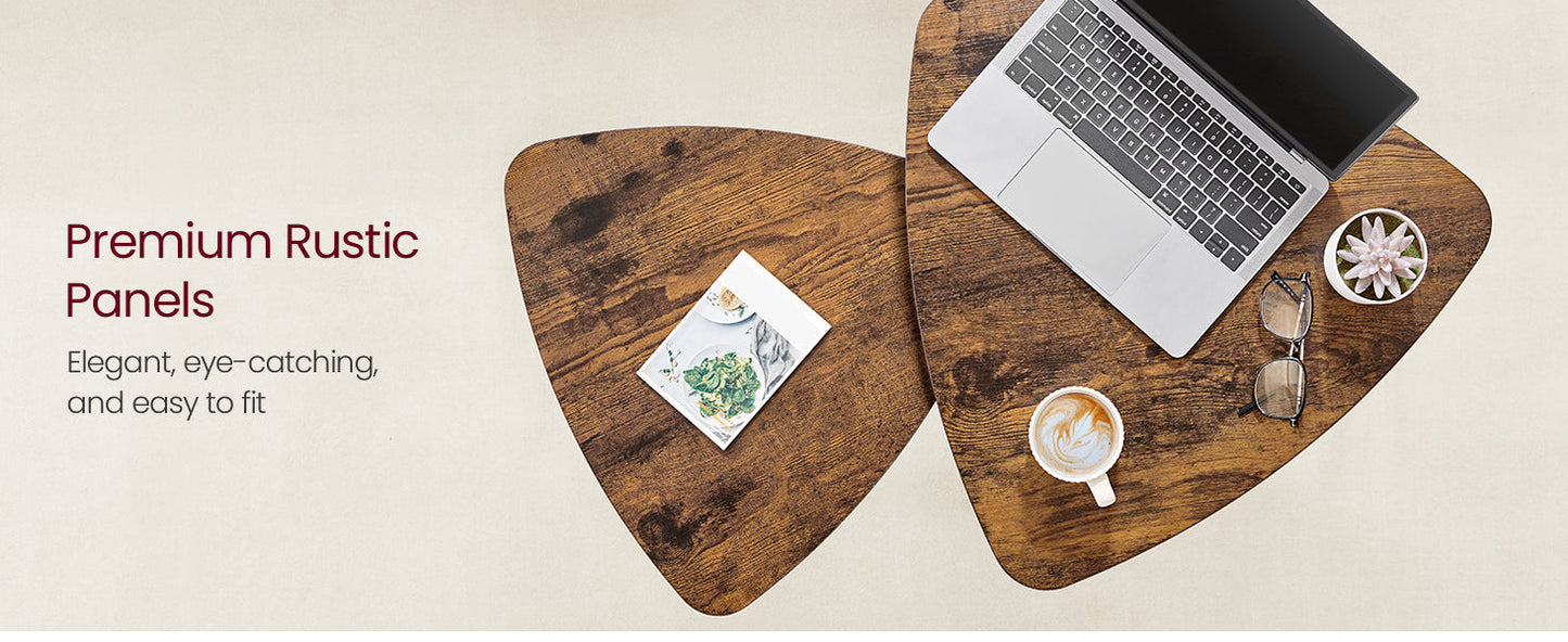 Vasagle Coffee Table Nesting Table Set - 2pc