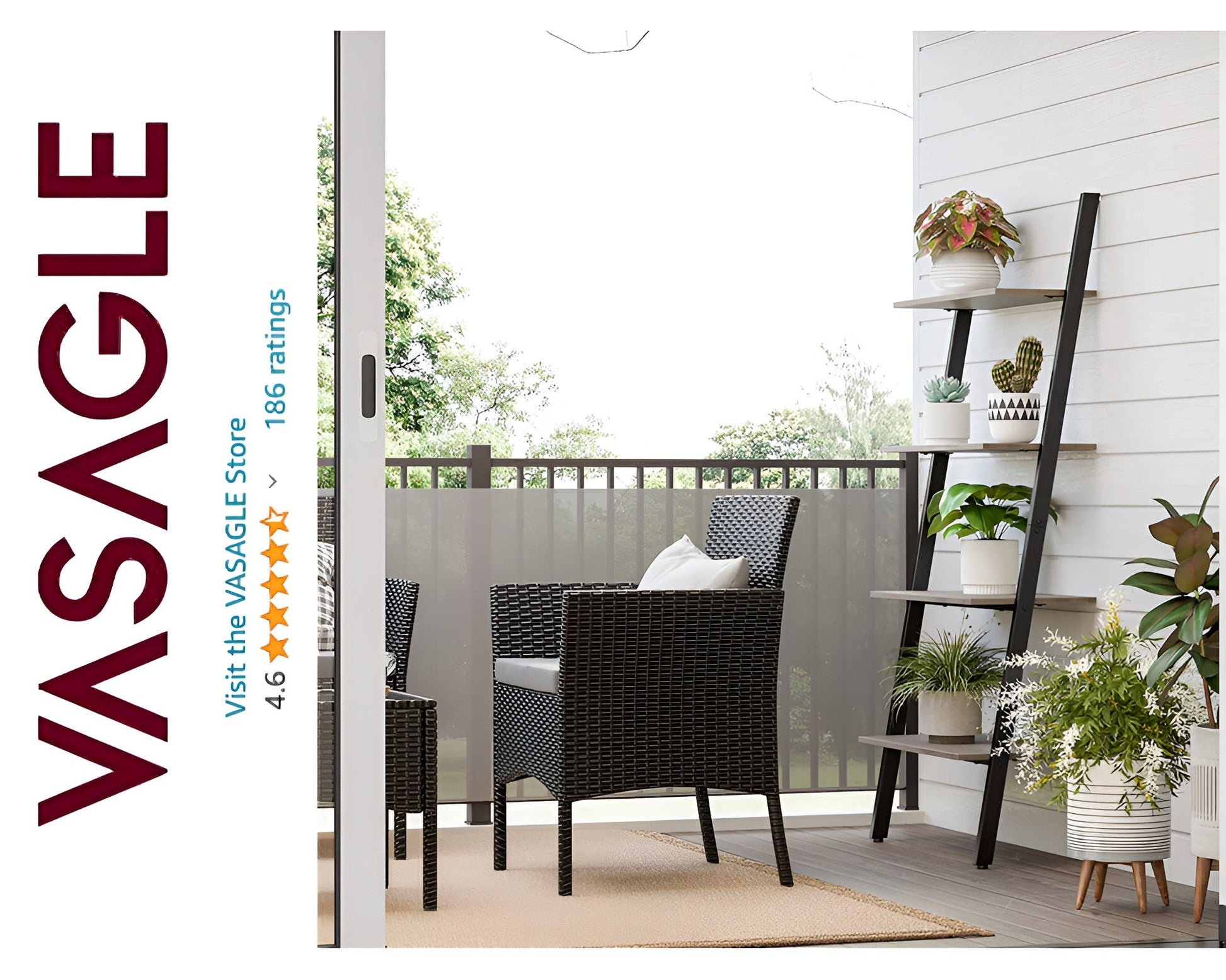Black steel frame shelf