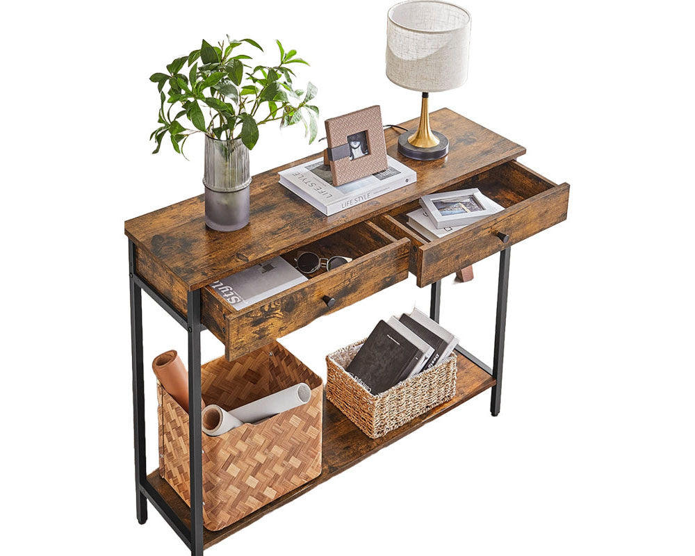 Industrial style hall table