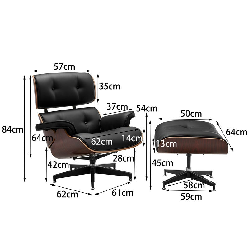 Replica Eames Chair with Ottoman - The Shopsite