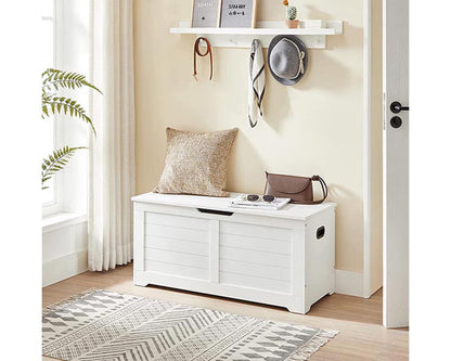 Storage Chest Bench, Storage Trunk with 2 Safety Hinges