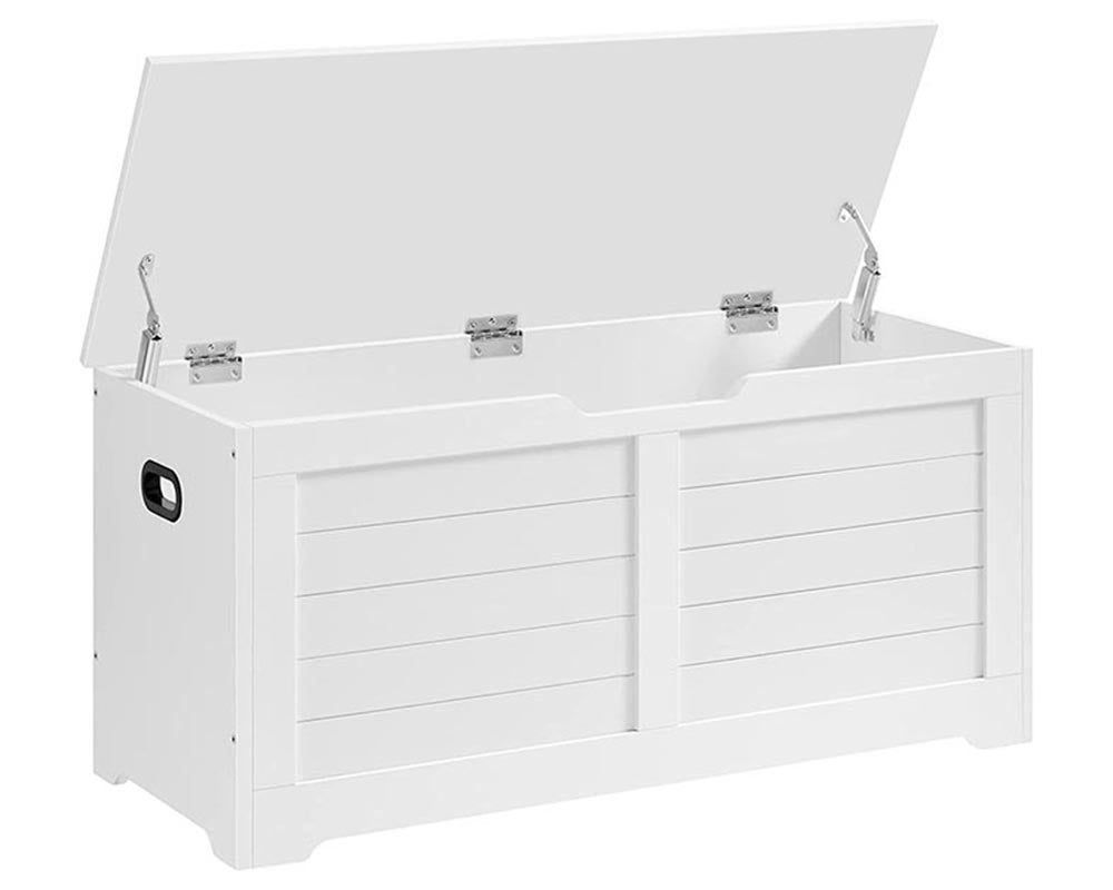 Storage Chest Bench, Storage Trunk with 2 Safety Hinges