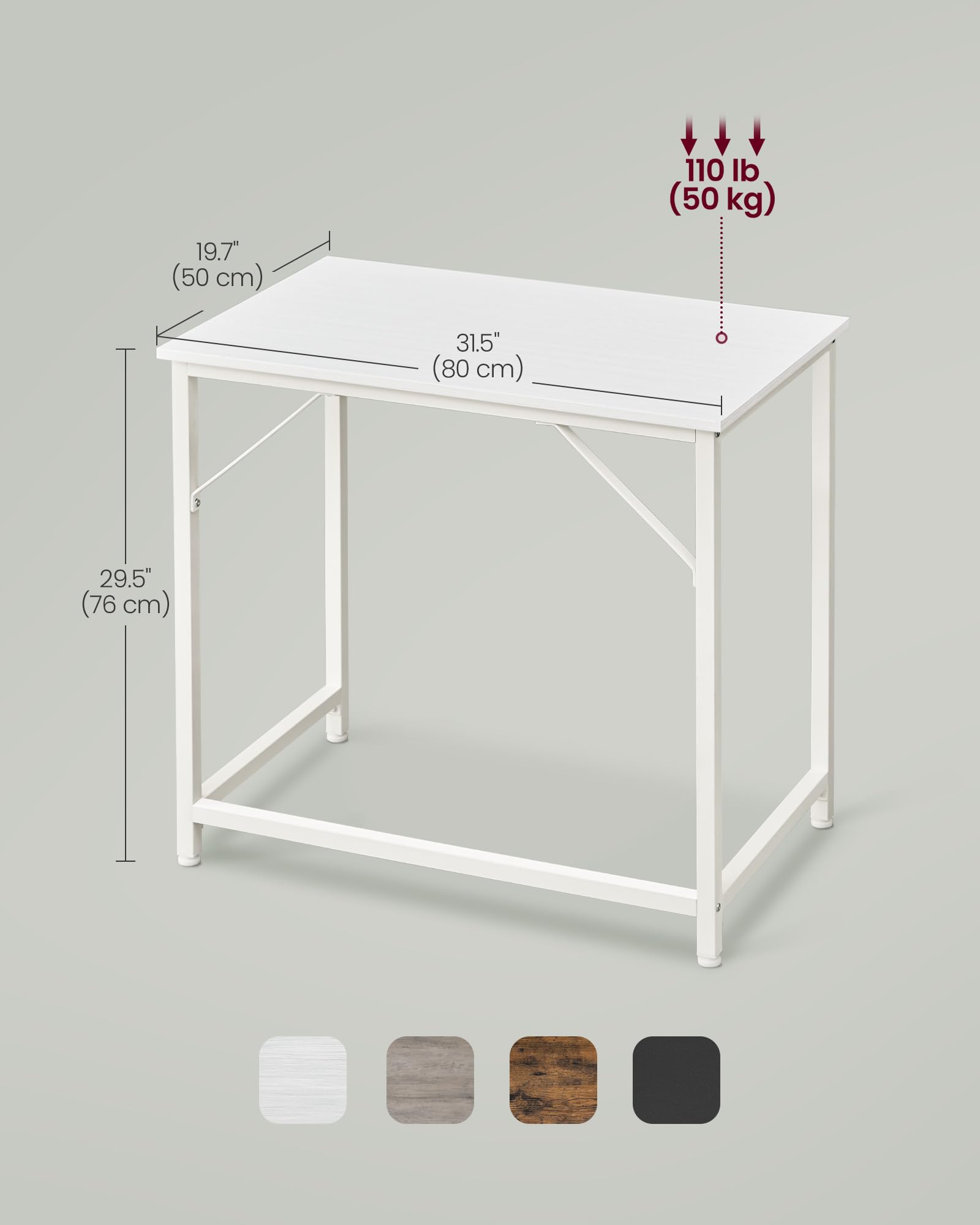 desk with adjustable feet