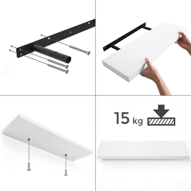 Bedroom wall shelf set