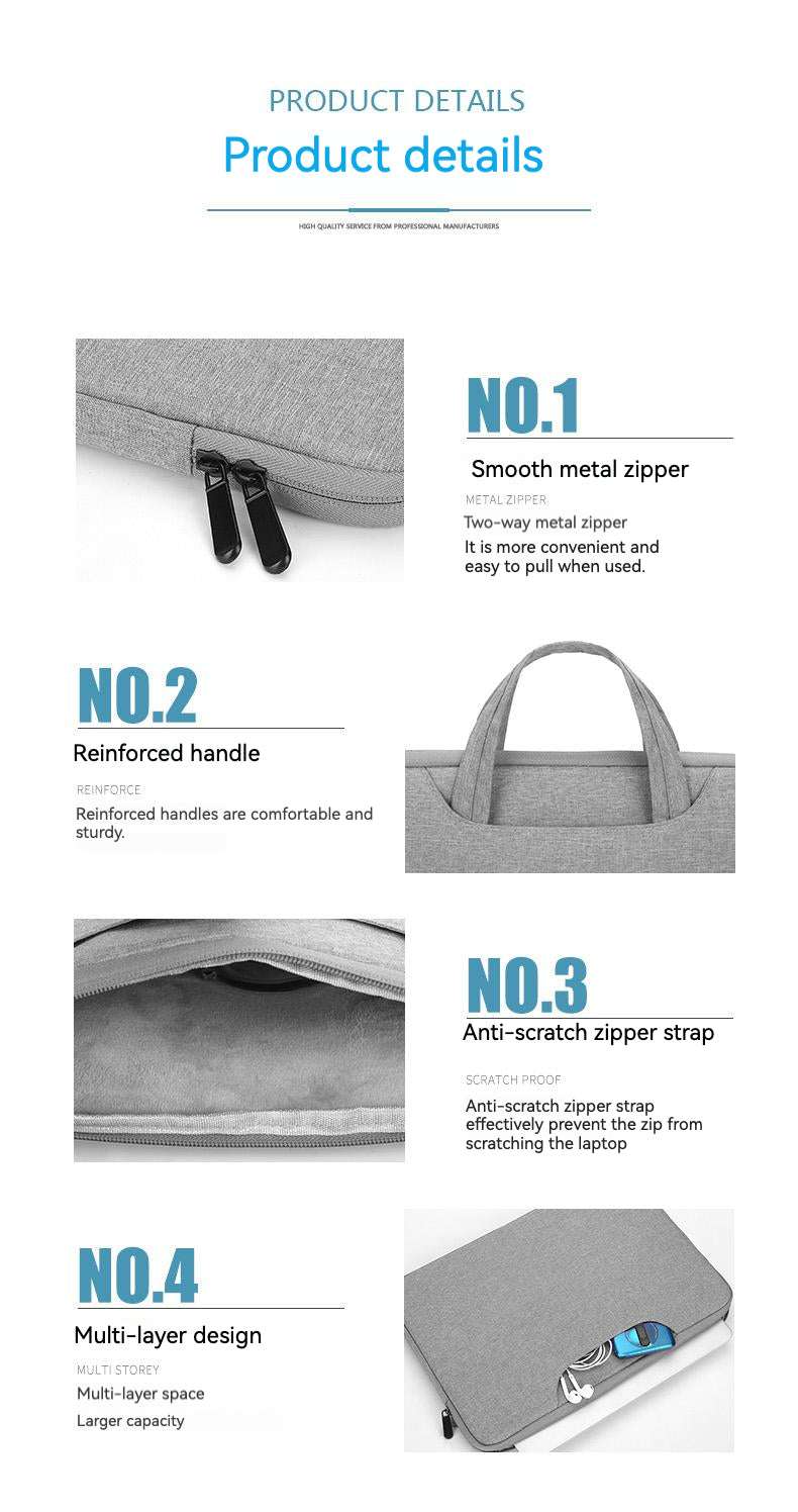 Laptop Sleeve 13 inch with Hidden Hand Strap