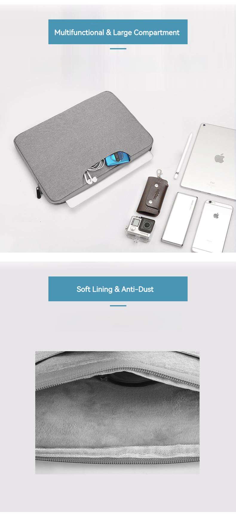 Laptop Sleeve 13 inch with Hidden Hand Strap