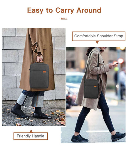 Laptop Sleeve 13 inch Black with Shoulder Straps