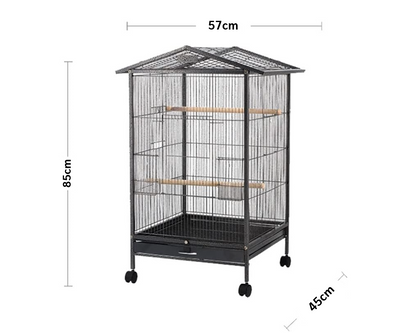 Large Bird Cage Parrot Cage with Stand Carrier