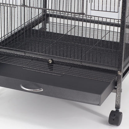 Large Bird Cage Parrot Cage with Stand Carrier