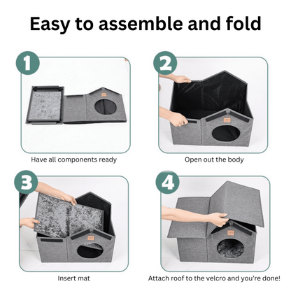 Large Foldable Waterproof Outdoor Pet House