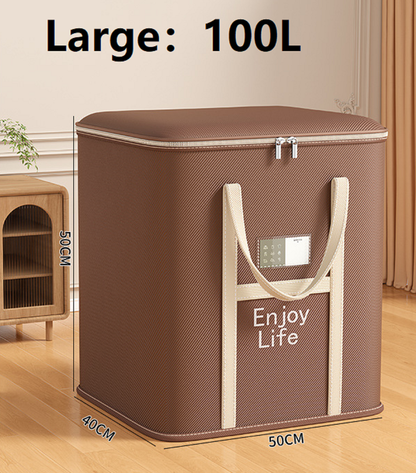 Extra Large Foldable Zipper Storage Bag – Wardrobe Organiser & Moving Box YN01605