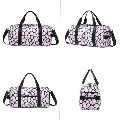 Large Plaid Women's and Girls Duffle Bag