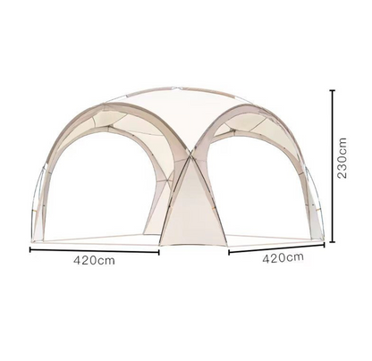 Dome Canopy Gazebo Tent – 4.2 × 4.2 × 2.3 m