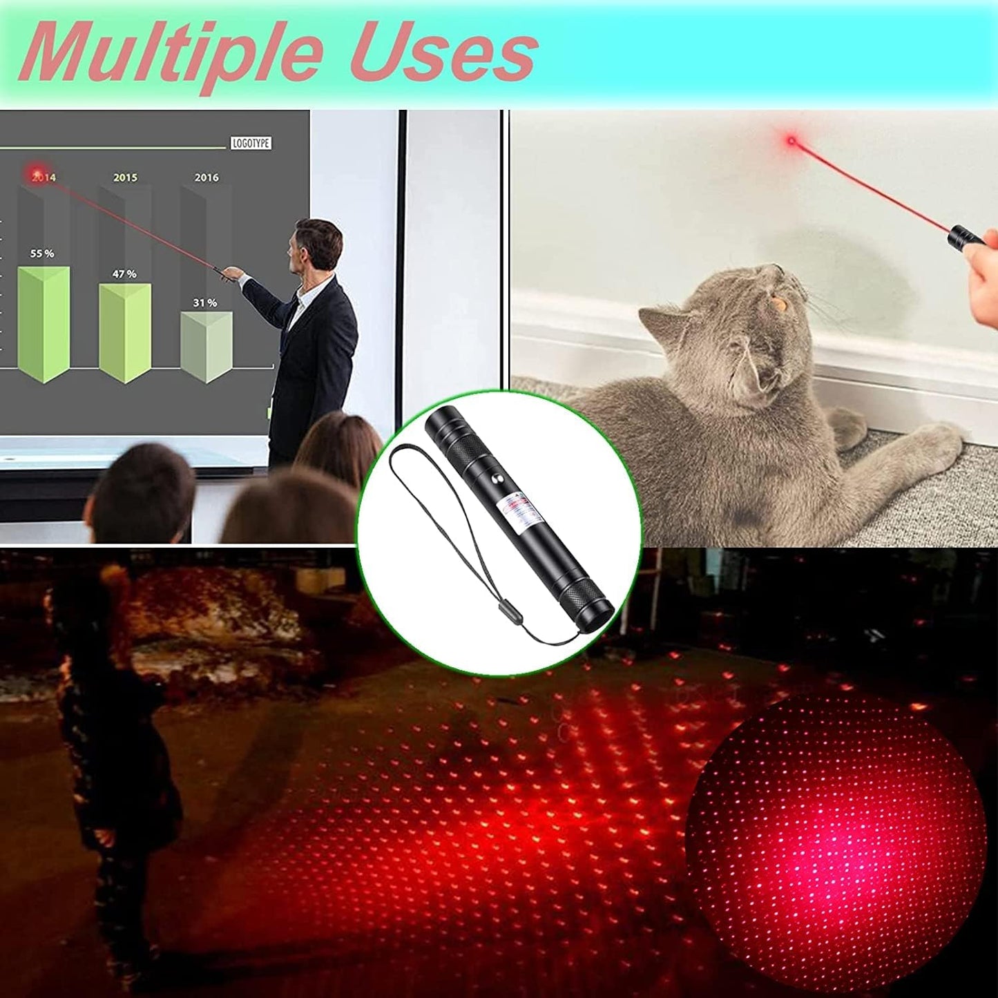 Laser Pointer Pen Rechargeable