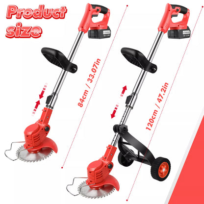 Lawn Mower Cordless Weed Cutter Garden Trimmer