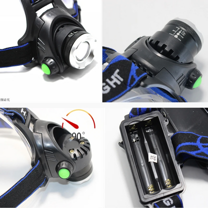 Rechargeable Waterproof Headlamp Flashlight