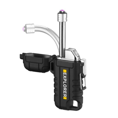Electric Lighter With 360°Flexible Long Neck Windproof Arc Lighter USB Recharging