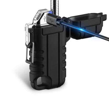 Electric Lighter With 360°Flexible Long Neck Windproof Arc Lighter USB Recharging