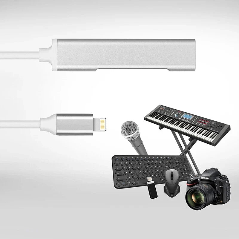 Lightning To USB 3 Port OTG adapter