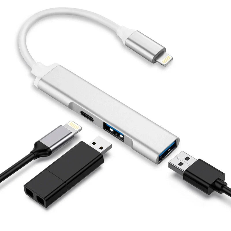 Lightning To USB 3 Port OTG adapter