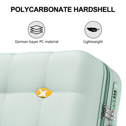 3 Piece Luggage Sets NZ – Lightweight Hard Shell Suitcase | CloudLite | Mint Green