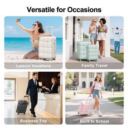 Carry On Suitcase – Lightweight Hard Case Cabin Luggage - Mint Green | CloudLite | 55cm