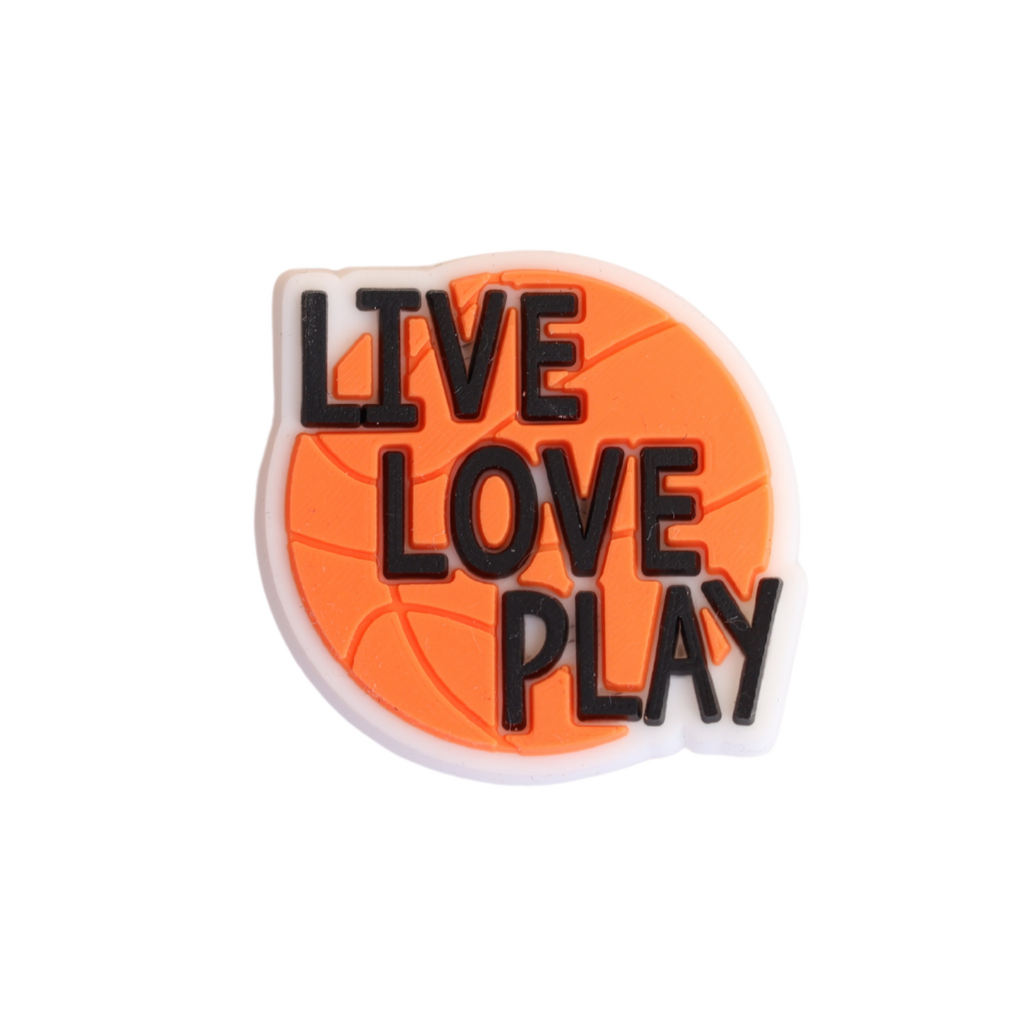 Live Love Play Basketball Charm