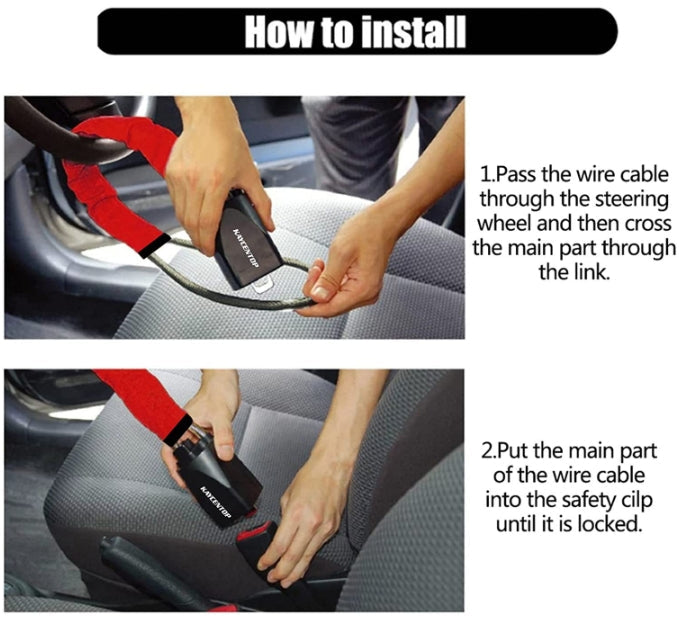 Steering Wheel Lock The Club Car Anti Theft Seat Belt