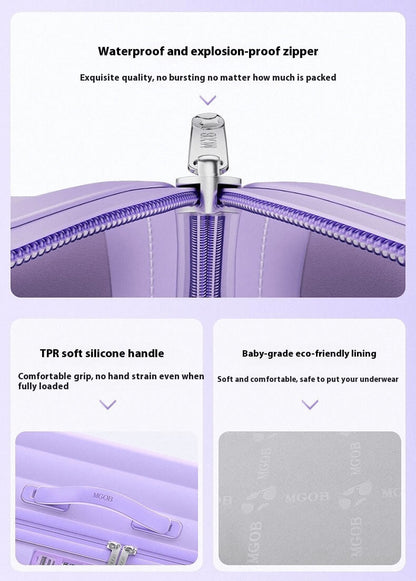Carry On Luggage - Hard Shell Hand Cabin Suitcase  | Lumo One | Lavender Purple | 56 cm