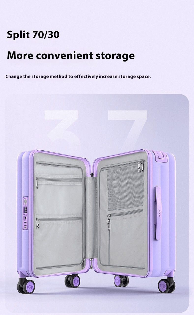 Carry On Luggage - Hard Shell Hand Cabin Suitcase  | Lumo One | Lavender Purple | 56 cm