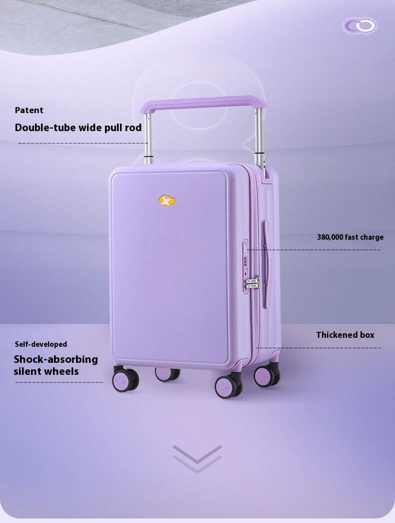 Carry On Luggage - Hard Shell Hand Cabin Suitcase  | Lumo One | Lavender Purple | 56 cm
