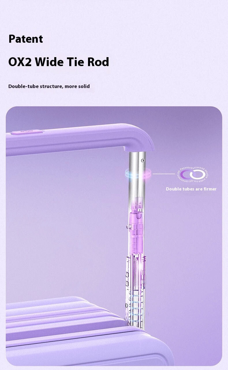 Carry On Luggage - Hard Shell Hand Cabin Suitcase  | Lumo One | Lavender Purple | 56 cm