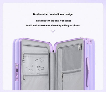 Carry On Luggage - Hard Shell Hand Cabin Suitcase  | Lumo One | Lavender Purple | 56 cm