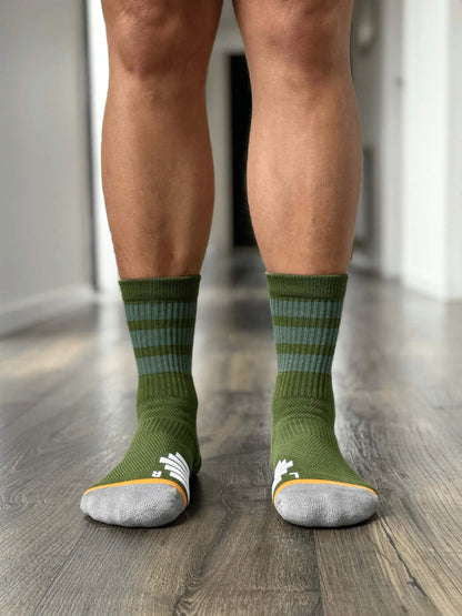 Organic Cotton Luxe Crew Sock - Forest