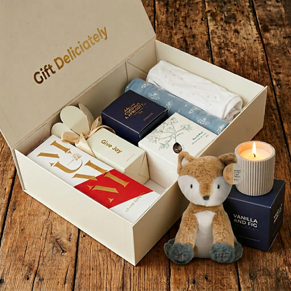 Plush Fox Luxury Newborn Baby Gift Hamper