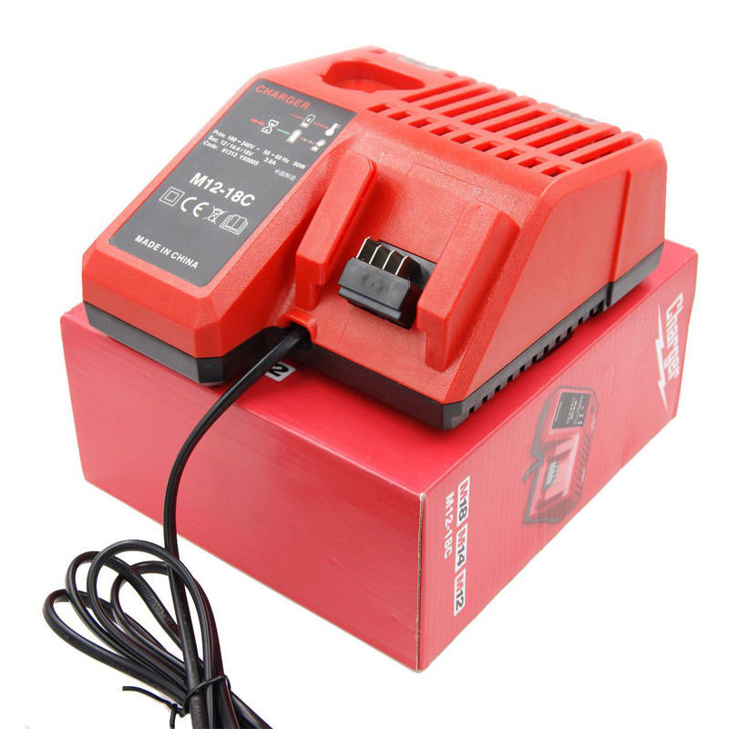 Compatible Replacement Milwaukee 18V 4AH Battery with Milwaukee Battery Charger