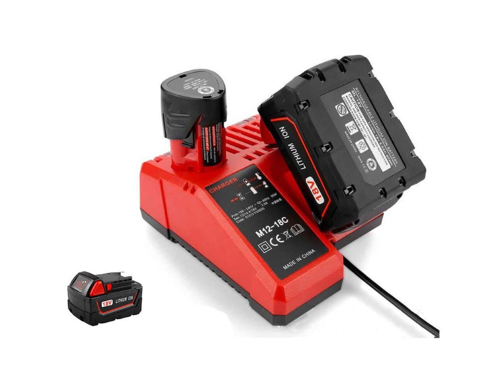 Milwaukee M18 Battery Charger with battery