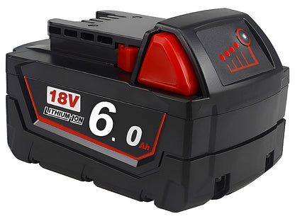 Compatible Replacement Milwaukee M18 18V 6.0Ah Battery