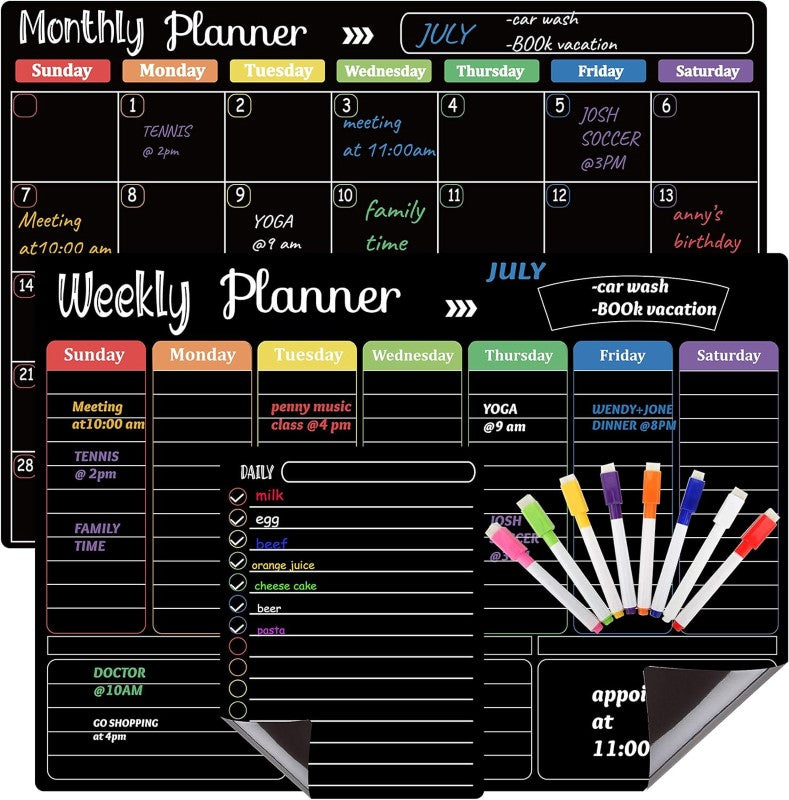 Magnetic Fridge Calendar Planner