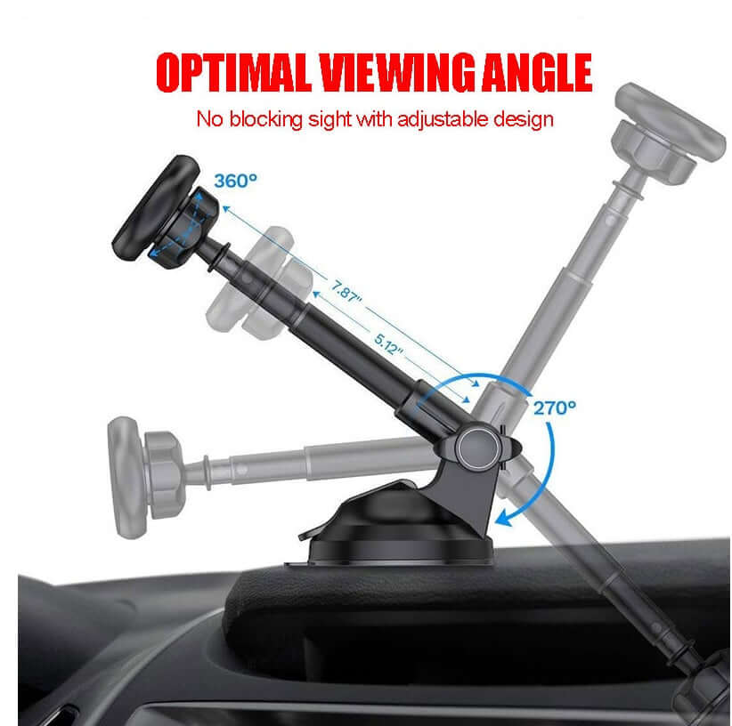 Car Phone Holder Long Arm Suction Cup Phone Holder For Car Dashboard Windshield Air Vent Hands Free Clip - The Shopsite