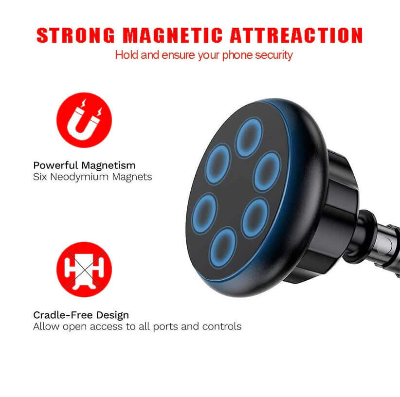 Car Phone Holder Long Arm Suction Cup Phone Holder For Car Dashboard Windshield Air Vent Hands Free Clip - The Shopsite