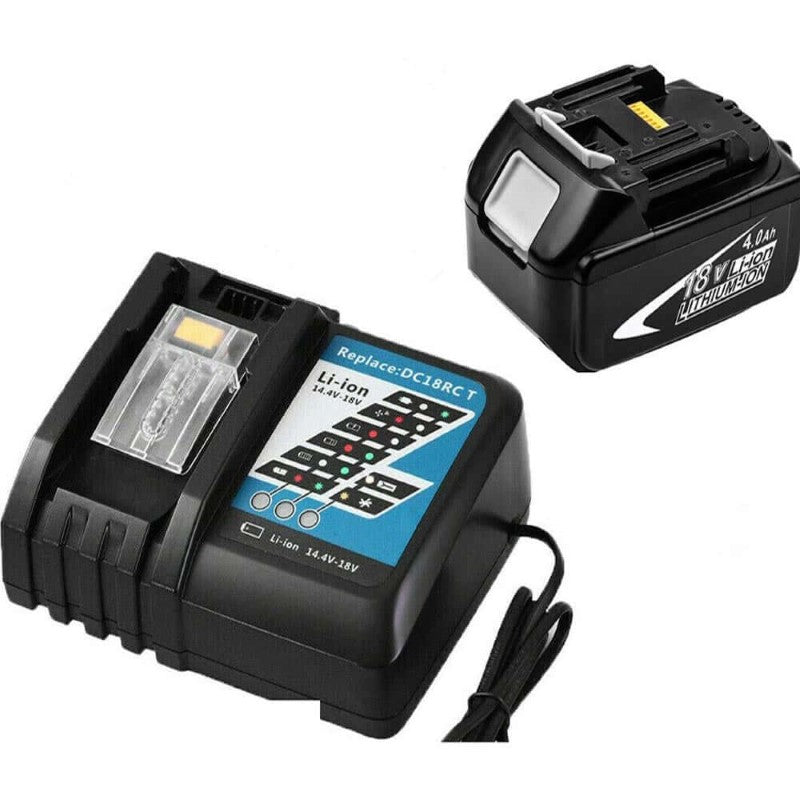 Replacement Makita 18V 4.0Ah Battery And Charger - The Shopsite