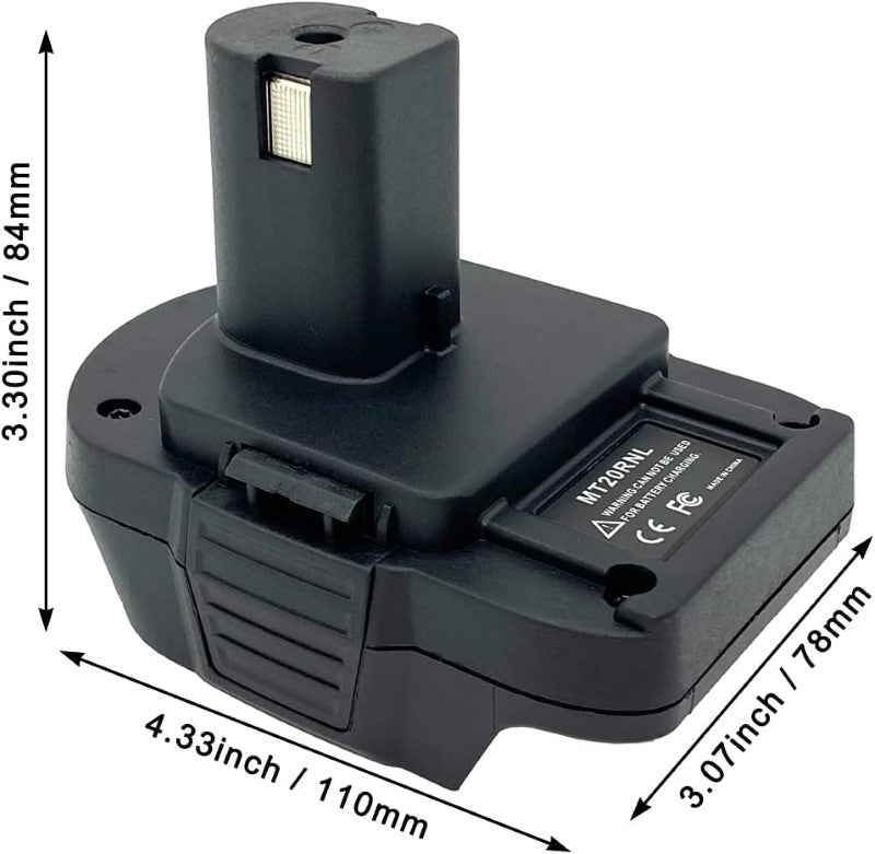 ABS plastic battery adapter