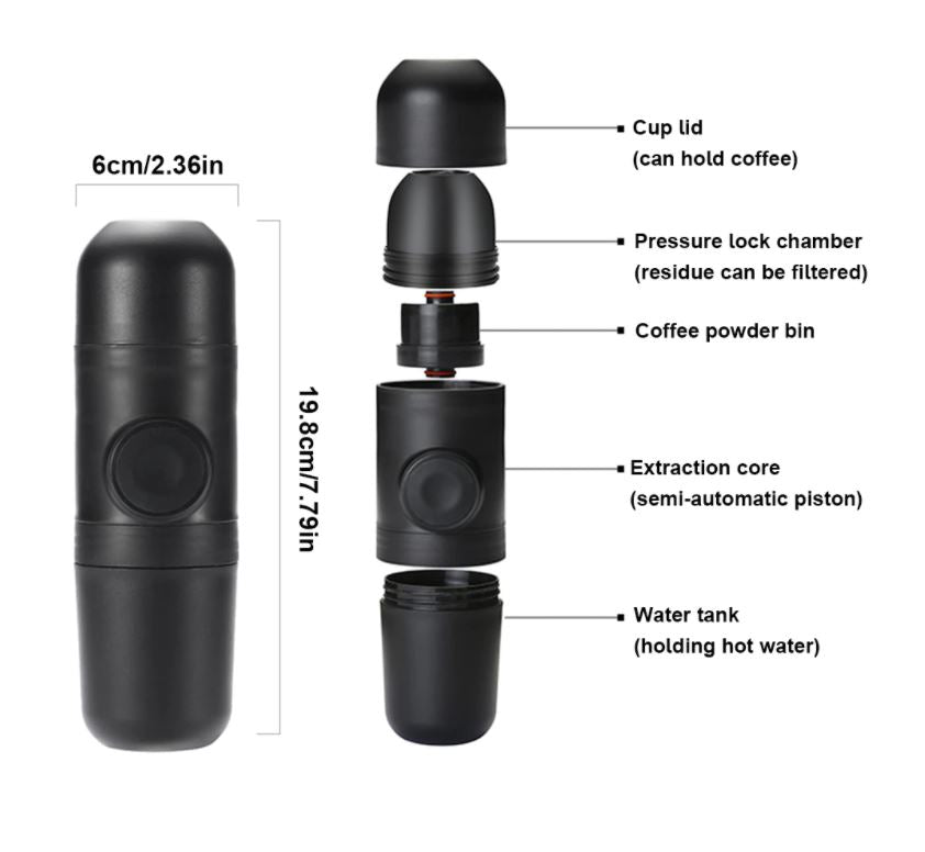 Portable Hand-Pressed Espresso Coffee Machine Coffee Maker - The Shopsite