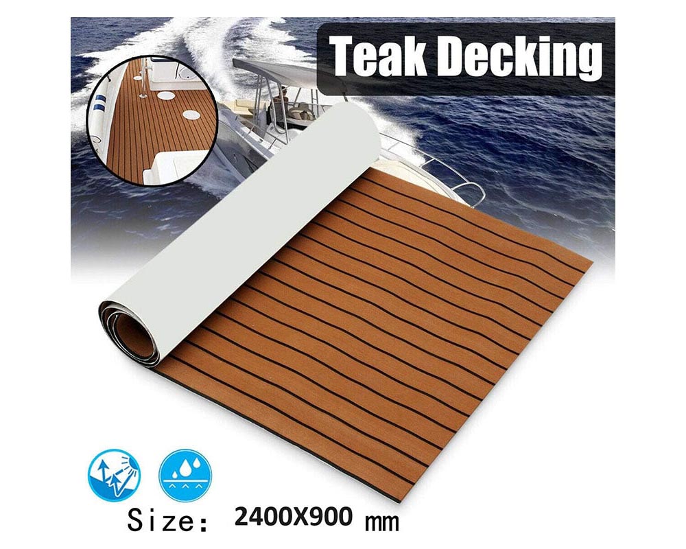 Dark brown boat mat